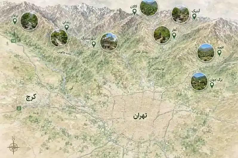 روستاهای خنک اطراف تهران